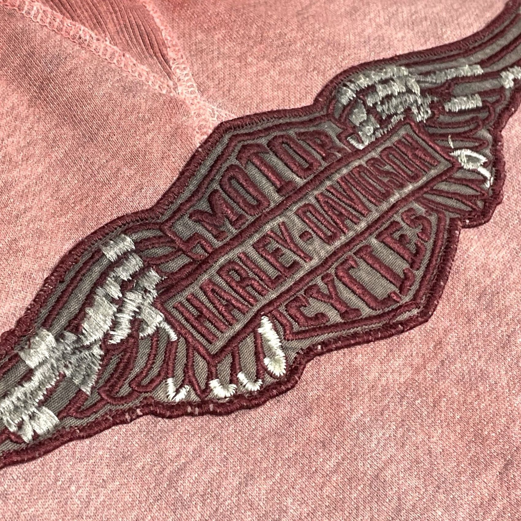 Harley Davidson Harley-Davidson Women Raglan Long Sleeve Sweatshirt 2XL Red Ombre Wing B&S Logo Crew Neck Pullover Jacket Style Size XXL / US 16-18 / IT 52-54 - 4 Thumbnail