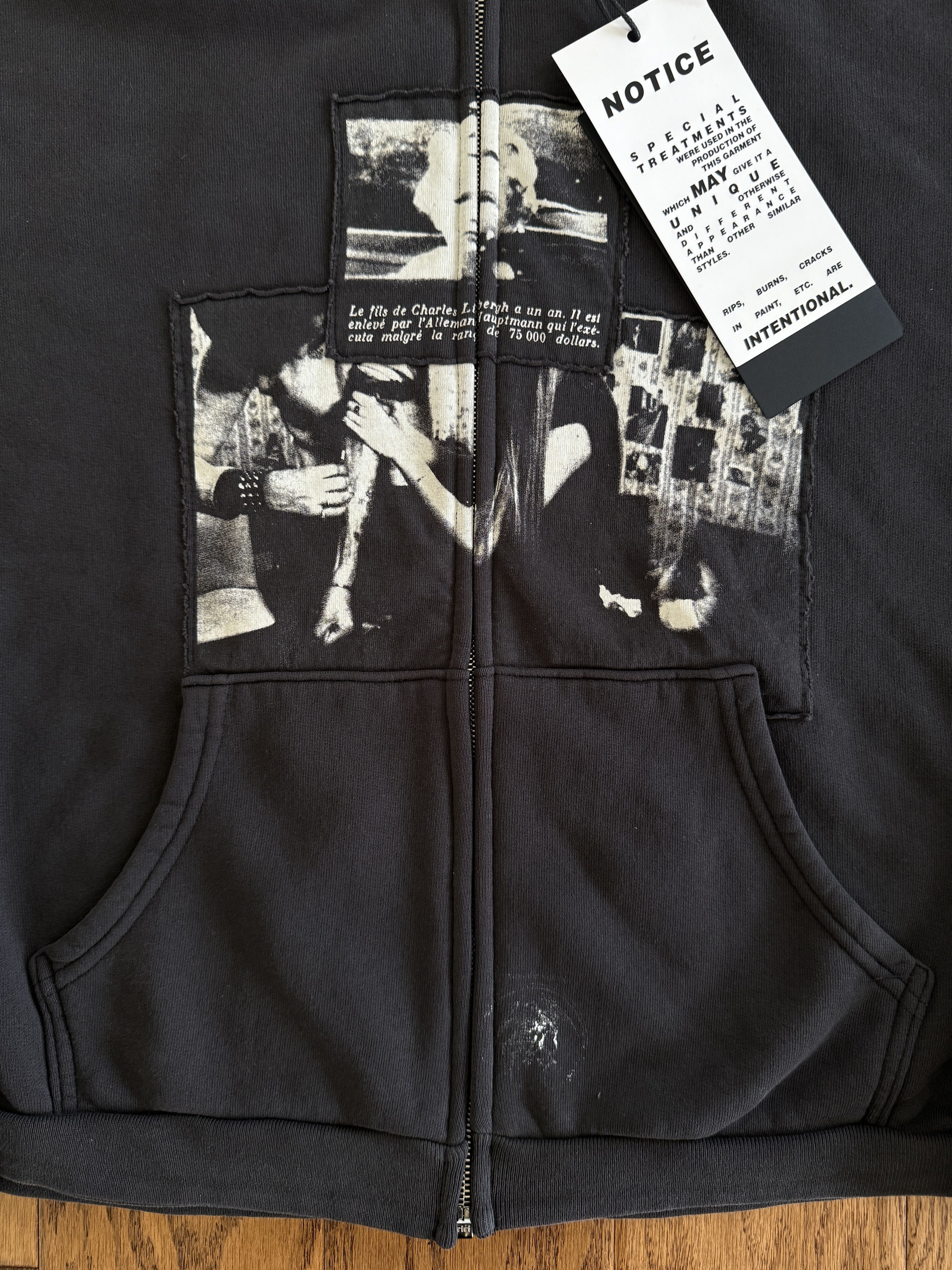 Enfants Riches Deprimes × Maxfield Los Angeles ERD x Maxfield Assemblage 4.5 Year War Zip Up Hoodie Size US M / EU 48-50 / 2 - 4 Thumbnail