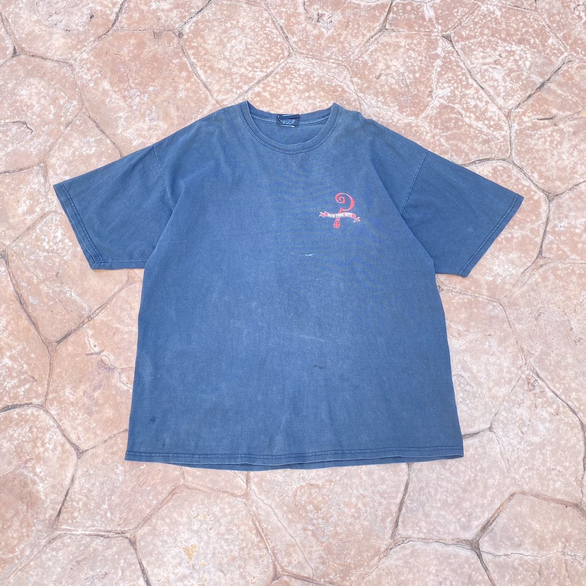 Indian Motorcycle Thrashed Faded Vintage Y2K Indian Larry New York City Tee Size US XXL / EU 58 / 5 - 3 Thumbnail