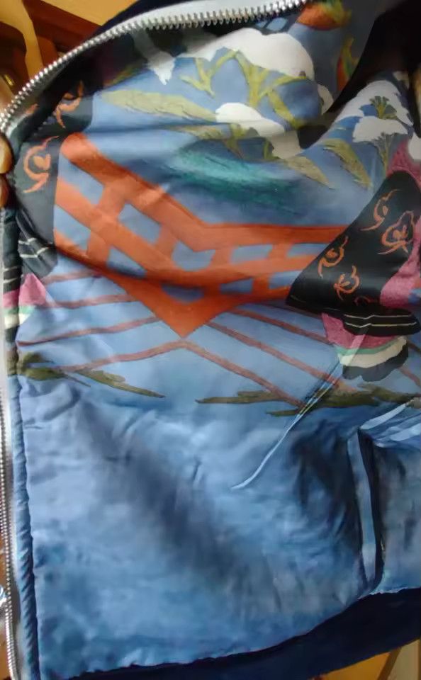 Japanese Brand Japan Style Jacket Gothic Dragon Pattern Bomber Jackets Size US M / EU 48-50 / 2 - 6 Thumbnail