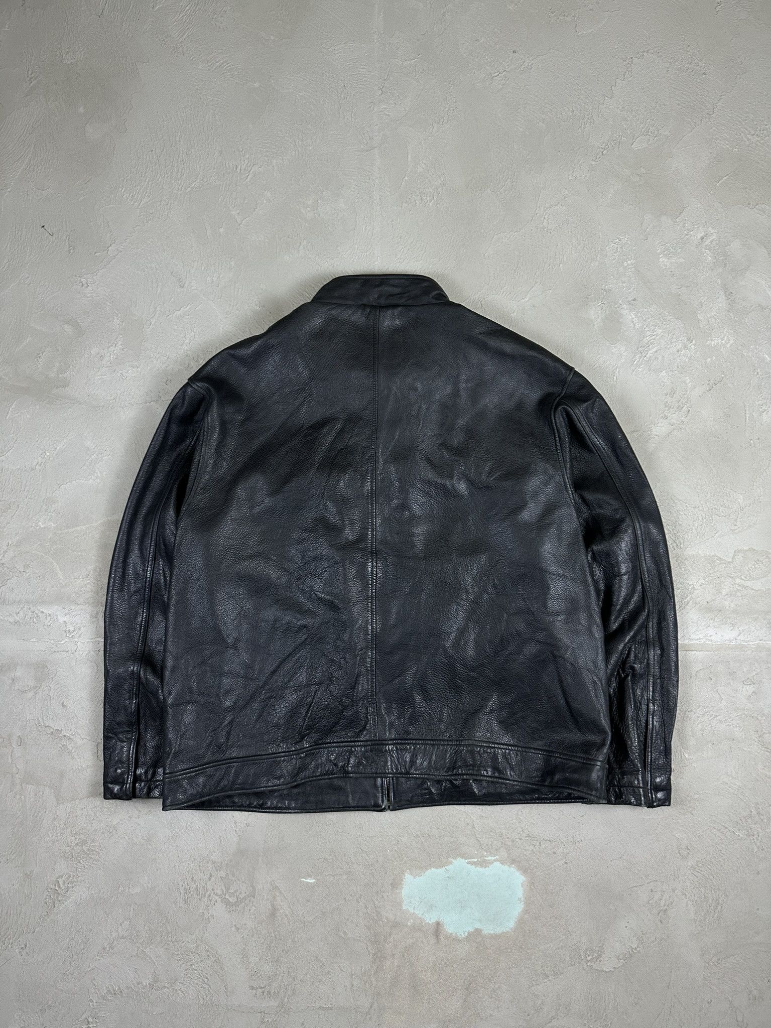 Timberland 00s Vintage Timberland Real Leather Boxy Bomber Jacket Size US XXL / EU 58 / 5 - 9 Thumbnail