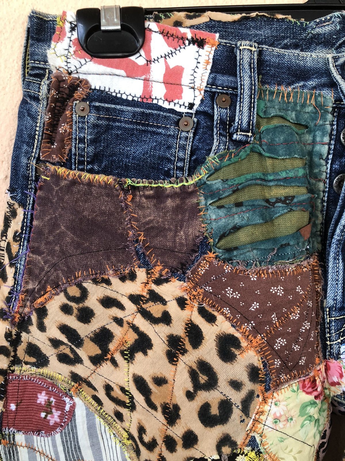 Japanese Brand × Kapital × Vintage Vintage KAPITAL Distressed Patchwork Custom Madez Size US 32 / EU 48 - 11 Thumbnail