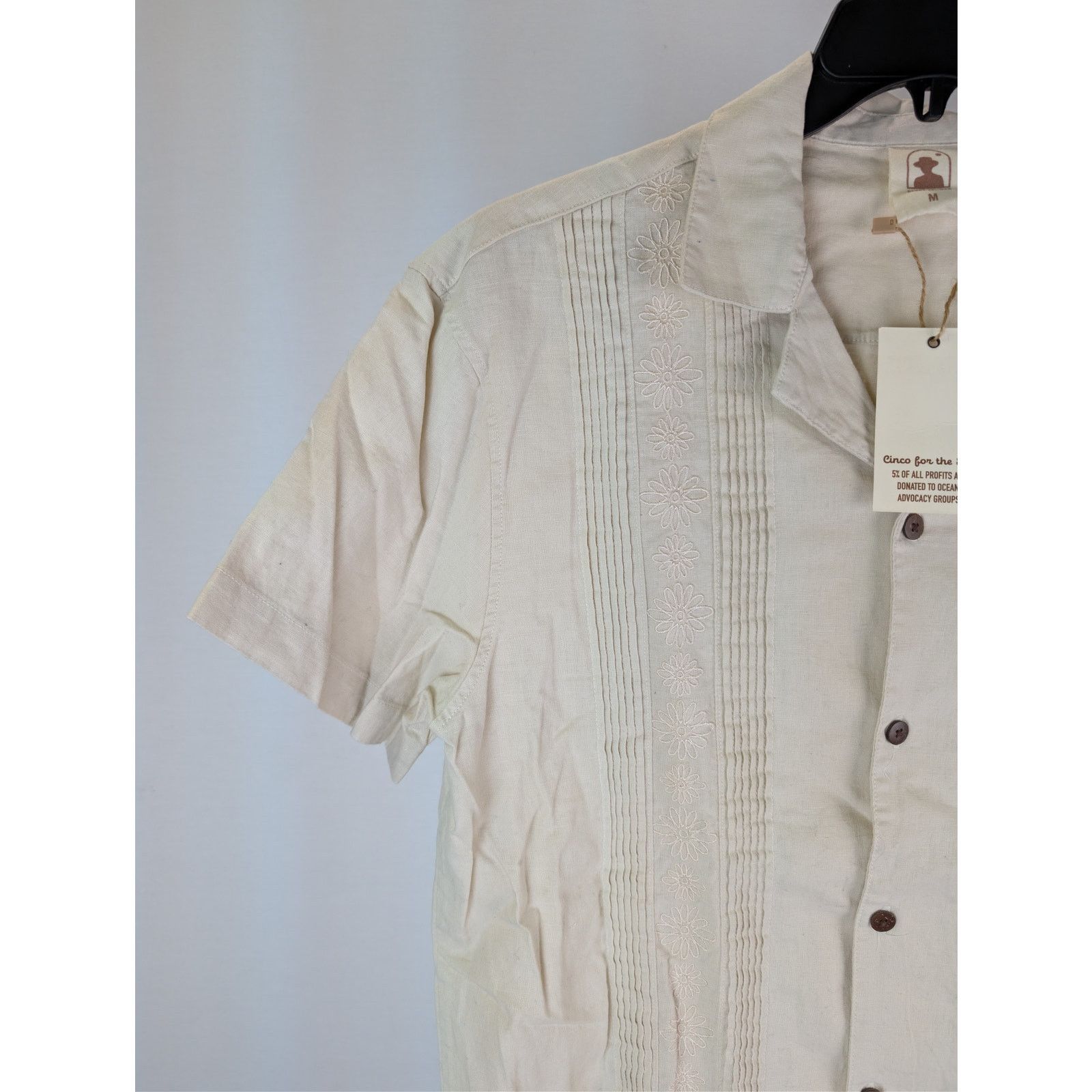 Other o1rshd1 CC20 Dandy Del Mar Brisa Linen Shirt Vintage Ivory Size US M / EU 48-50 / 2 - 6 Thumbnail