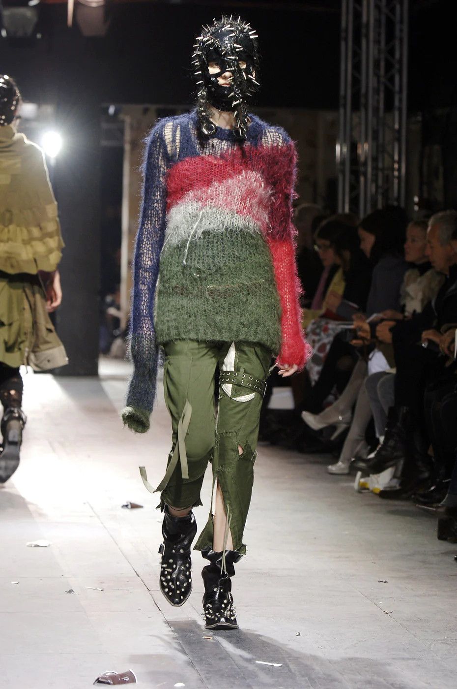 Comme des Garcons × Comme des Garcons Homme Plus × Junya Watanabe RARE GRAIL Junya FW 2006 Deformed Mohair Punk Sweater Size US S / EU 44-46 / 1 - 9 Thumbnail