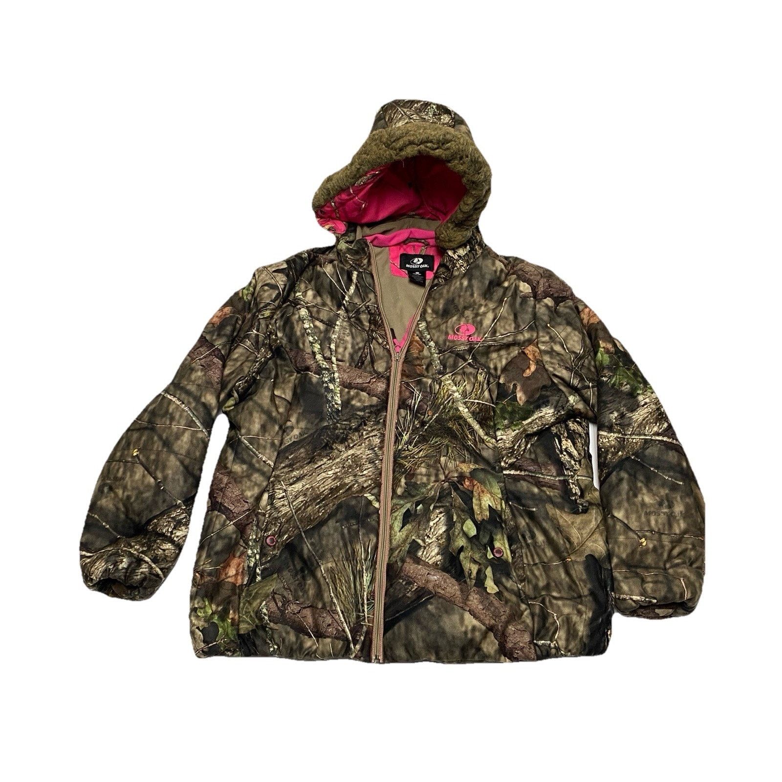 Mossy Oaks Mossy Oak Women’s 2XL Insulated Jacket Zip-Off Faux-Fur Hood Size XXL / US 16-18 / IT 52-54 - 1 Thumbnail