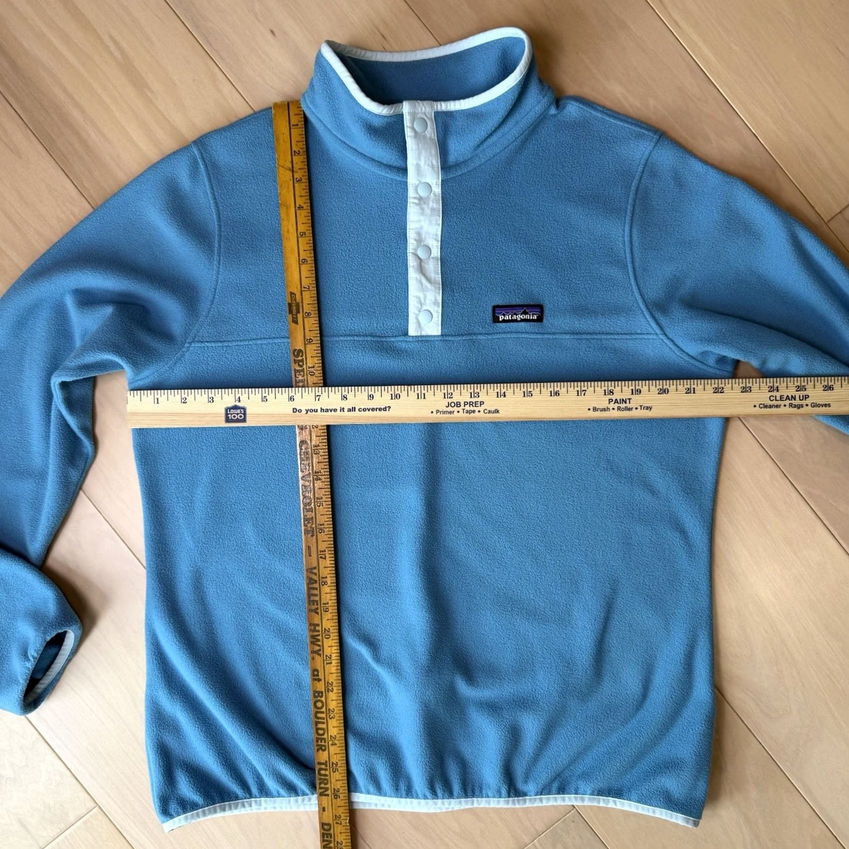 Patagonia Patagonia Jacket Women's XL Blue Fleece Micro D Snap T Pullover Outerwear Size XL / US 12-14 / IT 48-50 - 2 Thumbnail