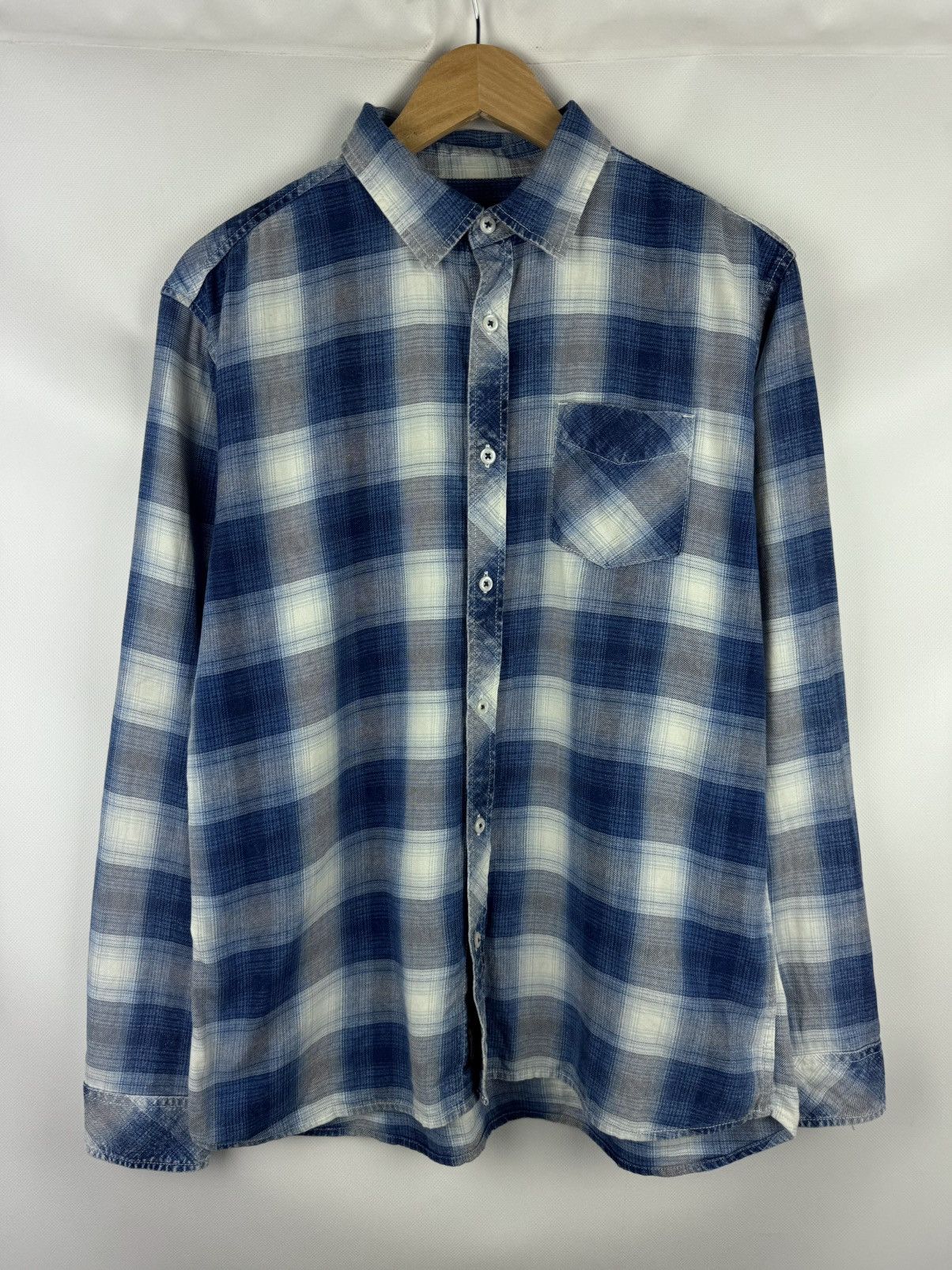 Other Thruxton Men’s Checked Plaid Cotton Japanese Button Up Shirt Size US L / EU 52-54 / 3 - 1 Thumbnail