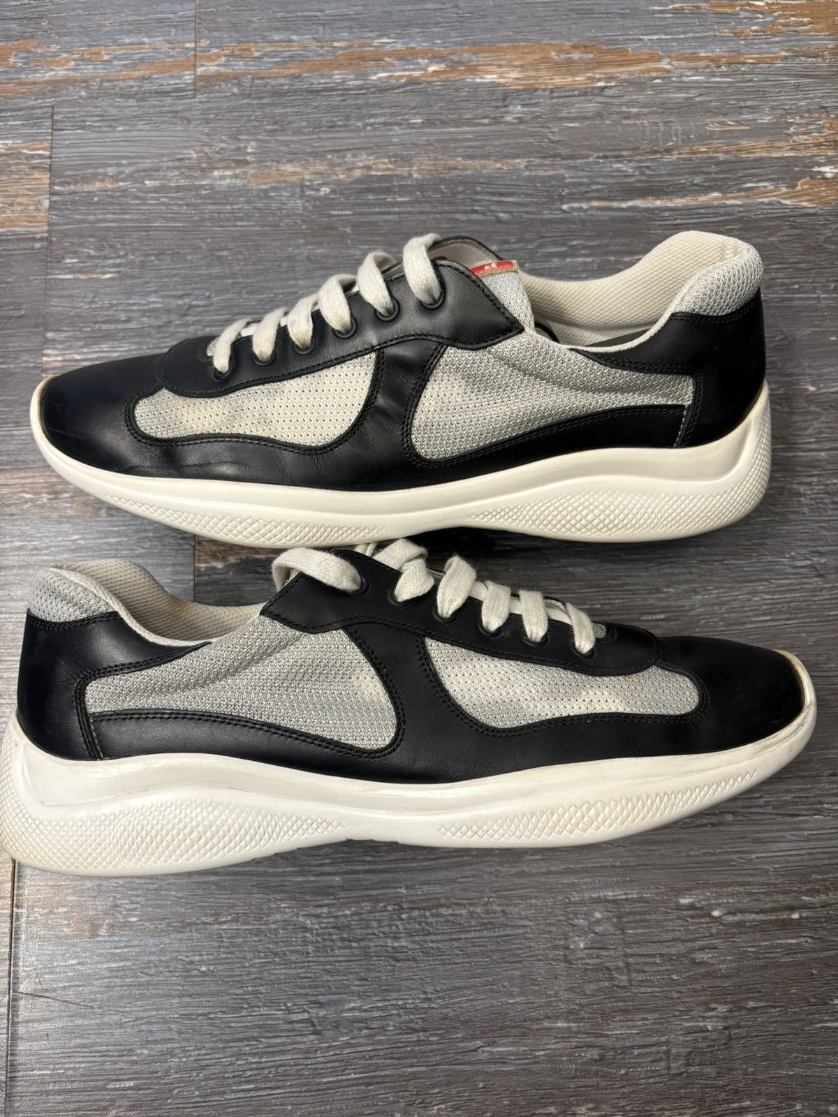 Prada Prada Americas Cup Black Leather size 10 Size US 10 / EU 43 - 2 Thumbnail