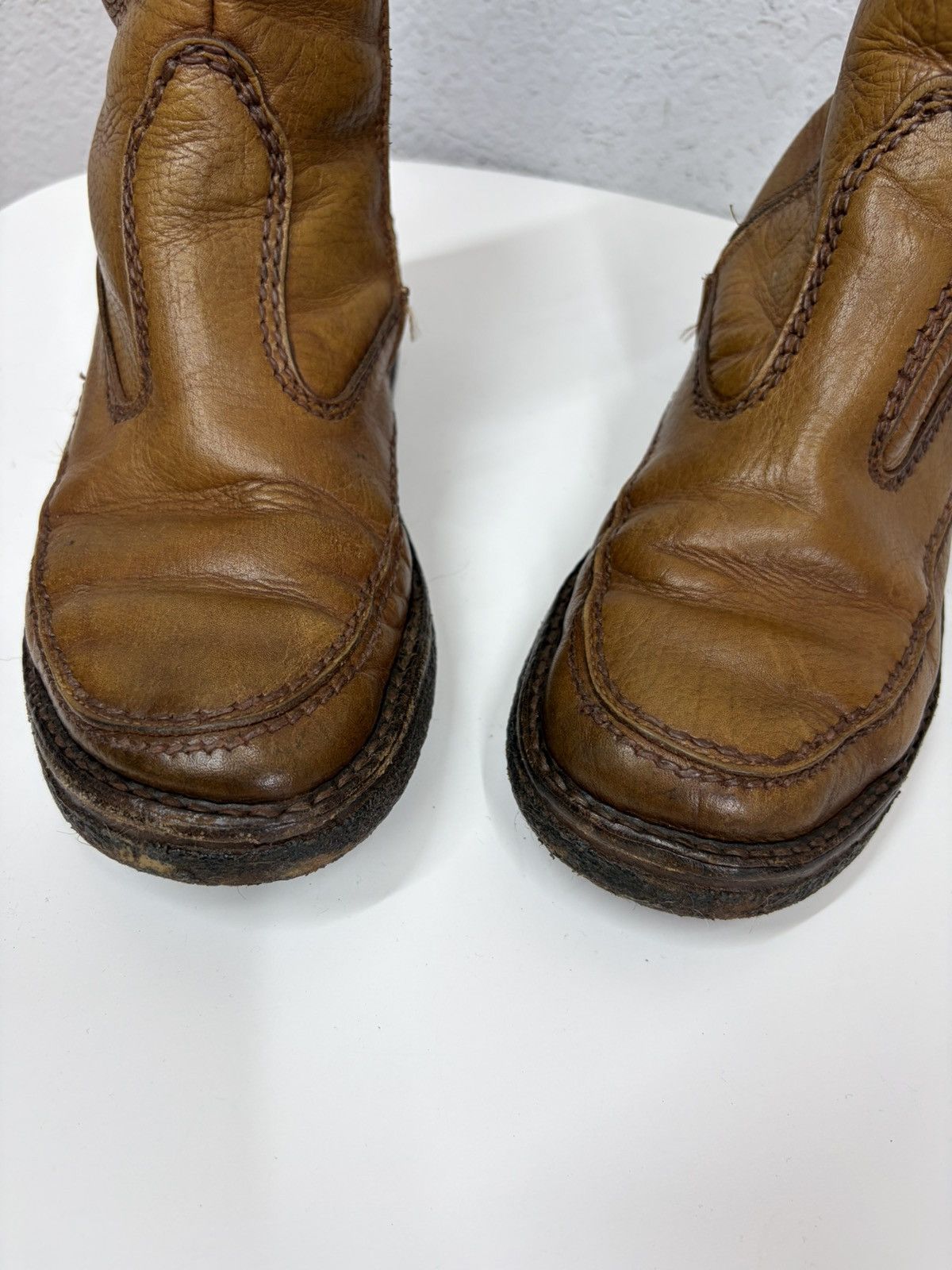 If Six Was Nine Vintage Y2K Guidi CCP Style Distressed Leather Biker Boots Size US 9 / EU 42 - 11 Thumbnail
