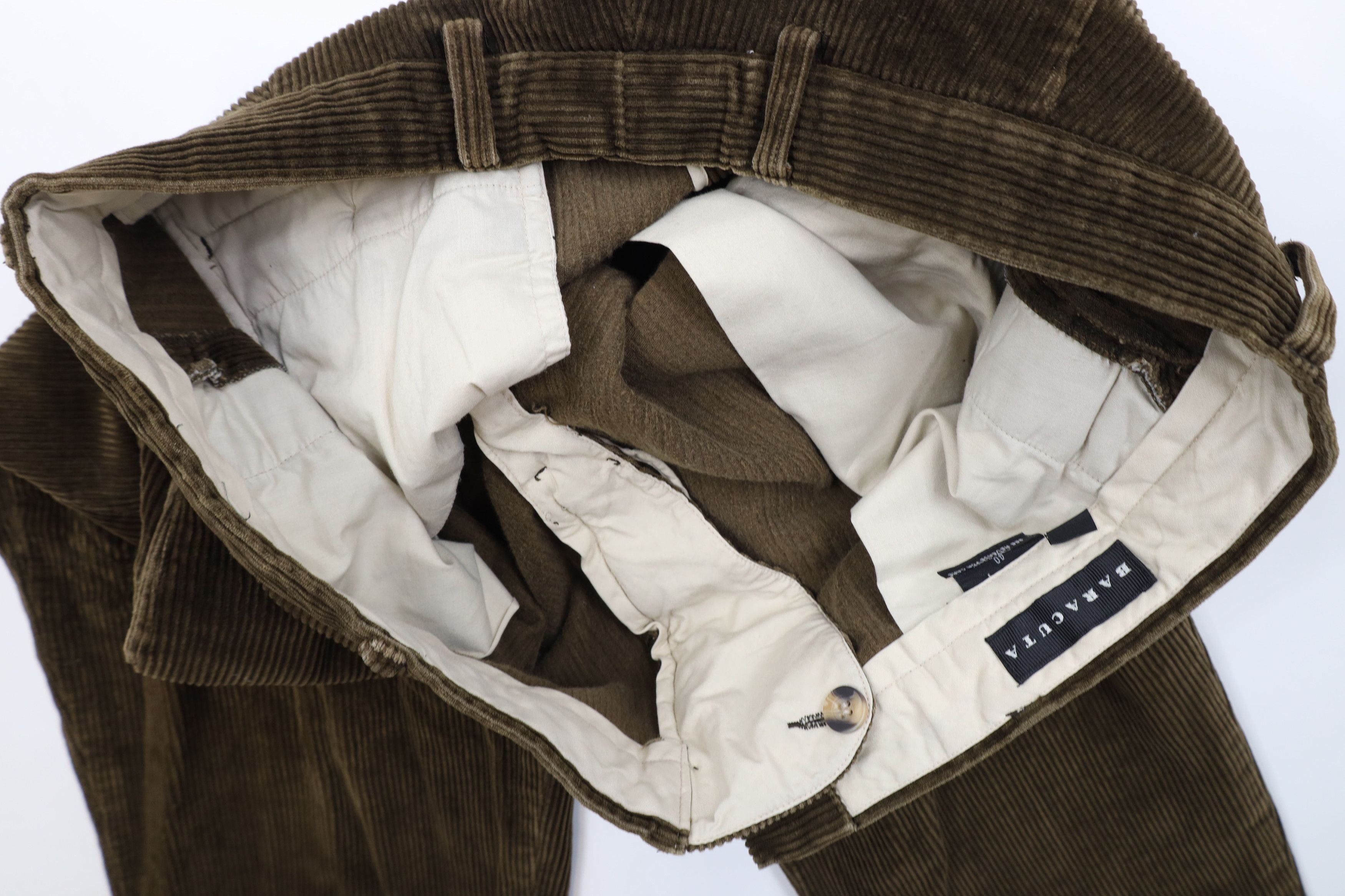 Vintage Vintage 90s Streetwear Wide Leg Corduroy Chino Pants Brown Size US 40 / EU 56 - 10 Thumbnail