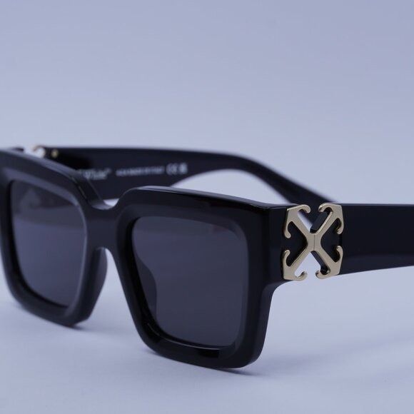 Off-White Off-White OERI14D MYSTIC 1007 Sunglasses Black Square Frame Size ONE SIZE - 2 Thumbnail