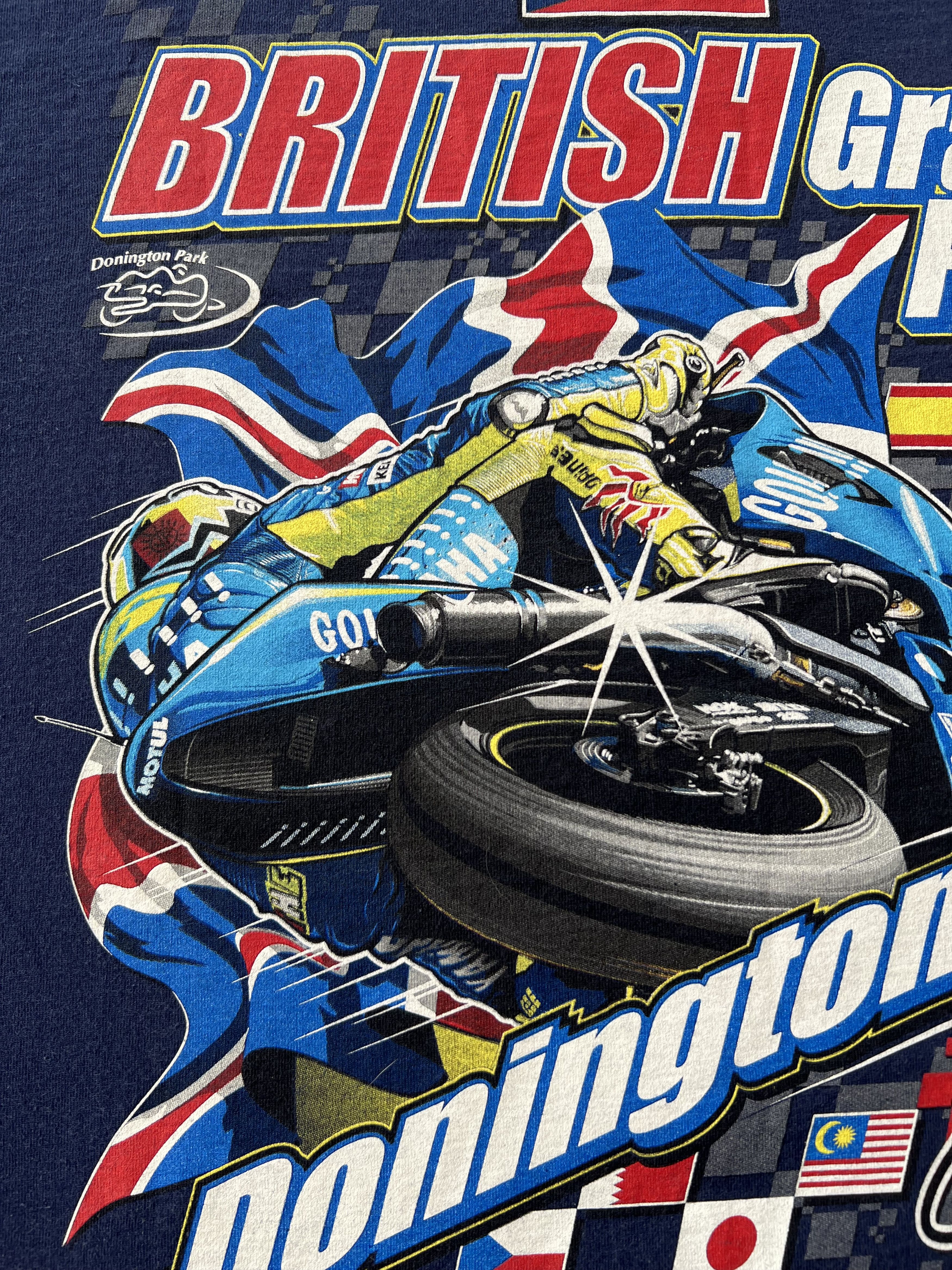 Vintage 2004 British Grand Prix Donington Moto Racing Tshirt