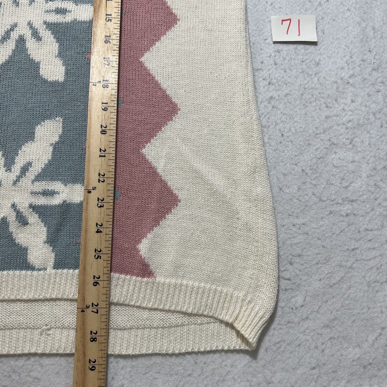 Vintage Vintage Petite Sophisticate Snowflake Turtleneck Sweater Size S / US 4 / IT 40 - 8 Thumbnail