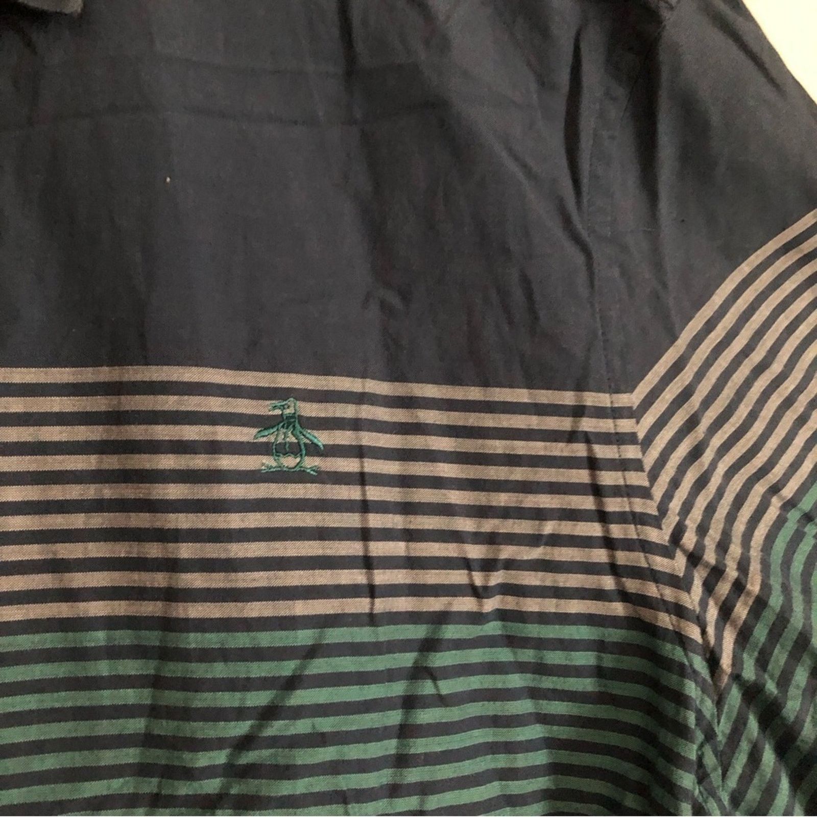 Original Penguin Original Penguin Heritage Slim Blue Stripe Button Down Shirt Size US XL / EU 56 / 4 - 6 Thumbnail