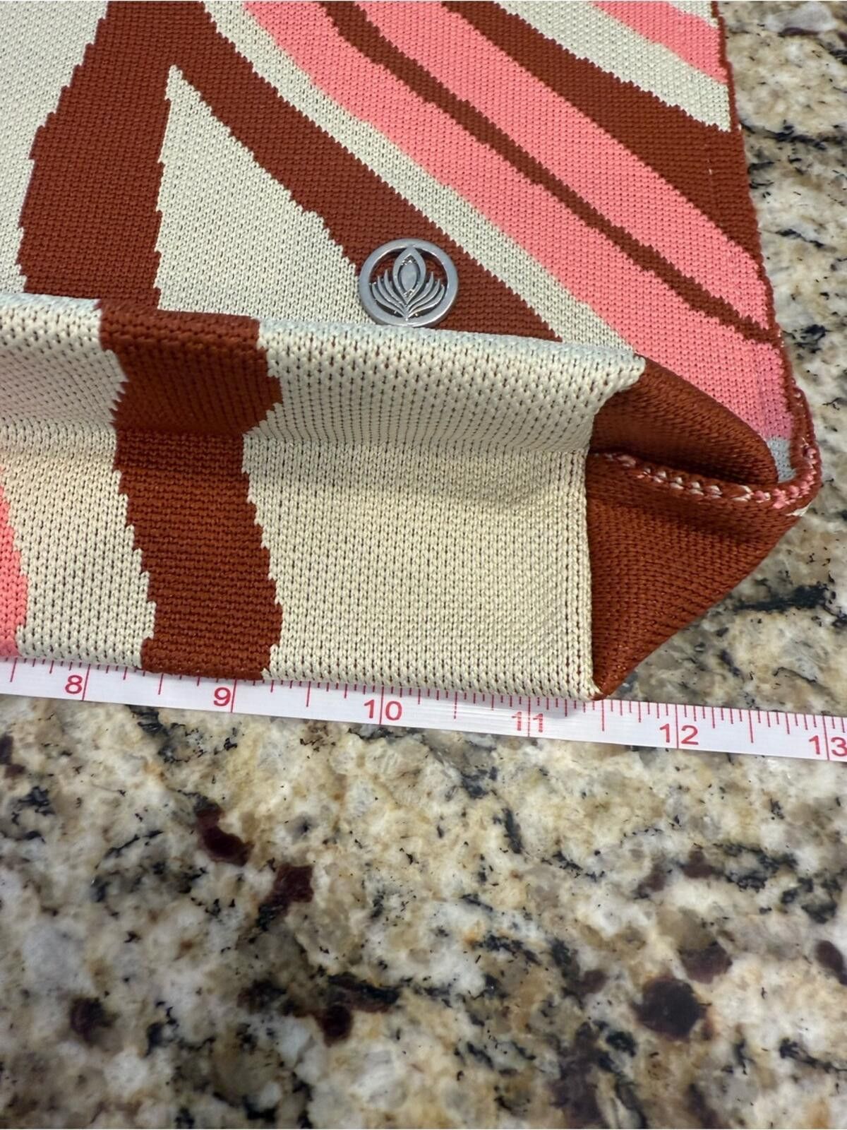 Other Viafore satchel handbag knit swirled cream pink & burgundy Size ONE SIZE - 11 Thumbnail
