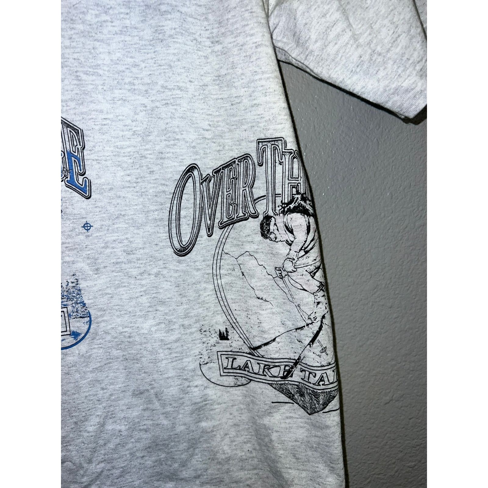 Jerzees Kids Skiing Shirt Ski Graphic Mammoth Lake Tahoe Edge L Size L / US 10 / IT 46 - 3 Thumbnail