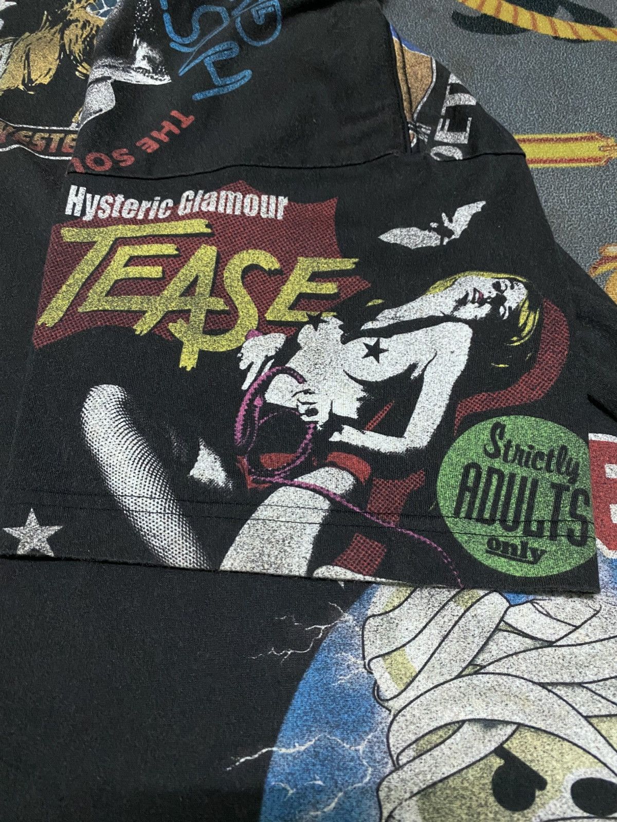 Hysteric Glamour Hysteric Glamour Monster Of Rock Metal Full Print T Shirt Size US L / EU 52-54 / 3 - 7 Thumbnail