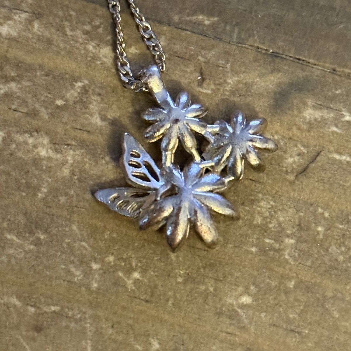 Charter Club Charter Club rhinestone flowers & butterfly pendant necklace Size ONE SIZE - 5 Thumbnail