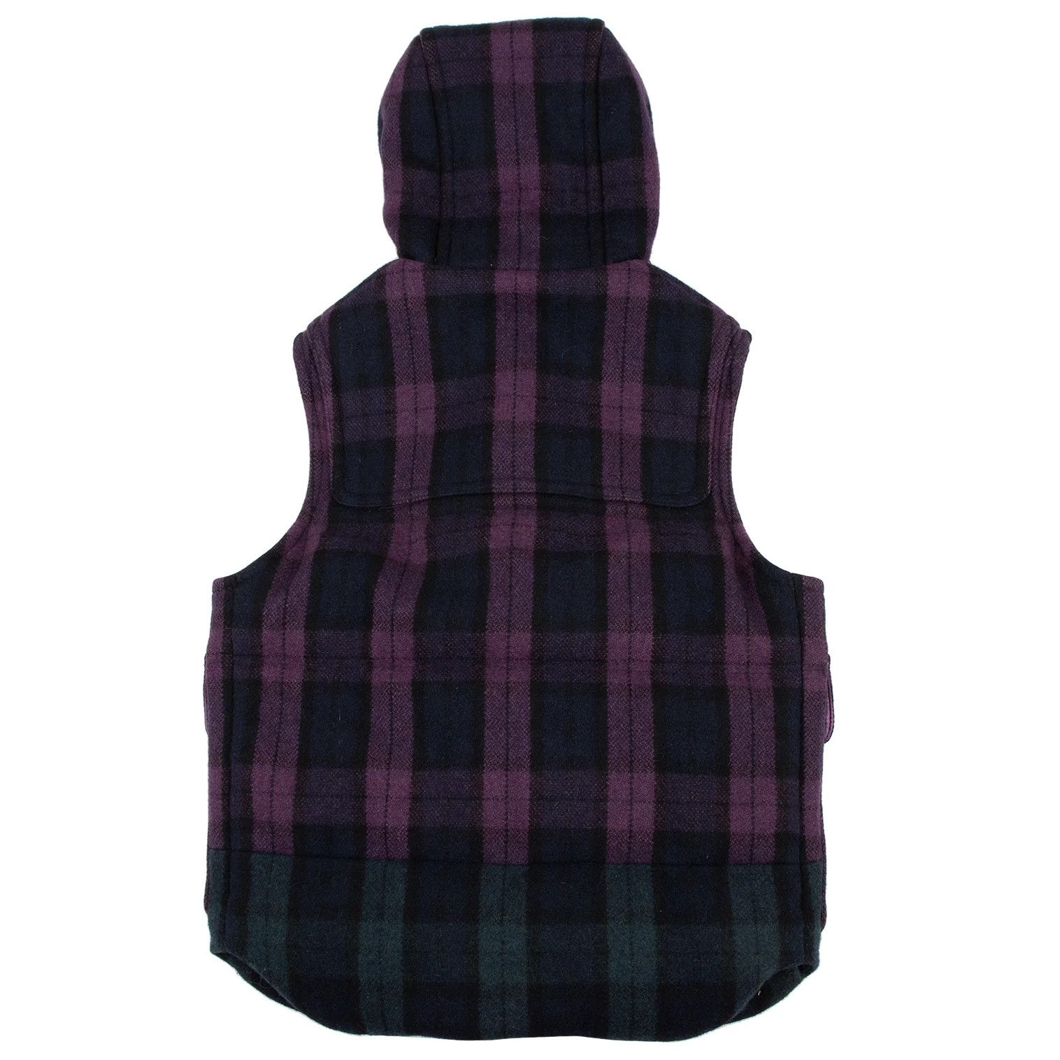 Ganryu Check Hooded Down Vest in Purple, Navy, and Green Size US S / EU 44-46 / 1 - 17 Thumbnail