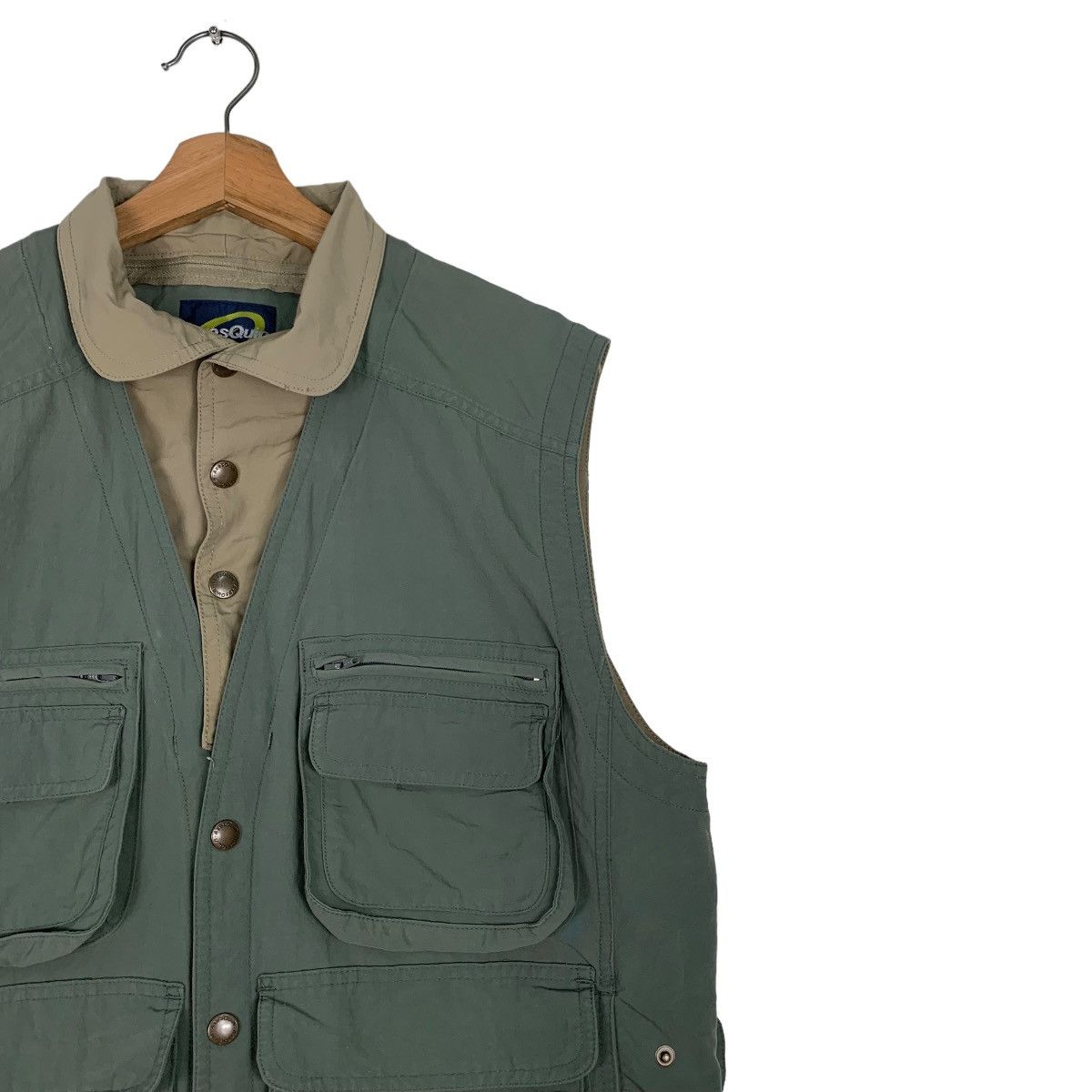 Japanese Brand AXES QUIN Double Layer Utility Vest #0440-C20 Size US M / EU 48-50 / 2 - 5 Thumbnail