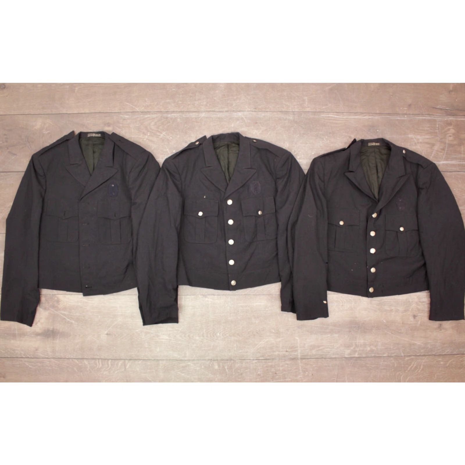 Vintage VINTAGE Mens Police Uniform Jacket Lot AS IS Navy Blue 60s 70s Work Jacket Size M 7 Pieces Mens Size US M / EU 48-50 / 2 - 2 Thumbnail