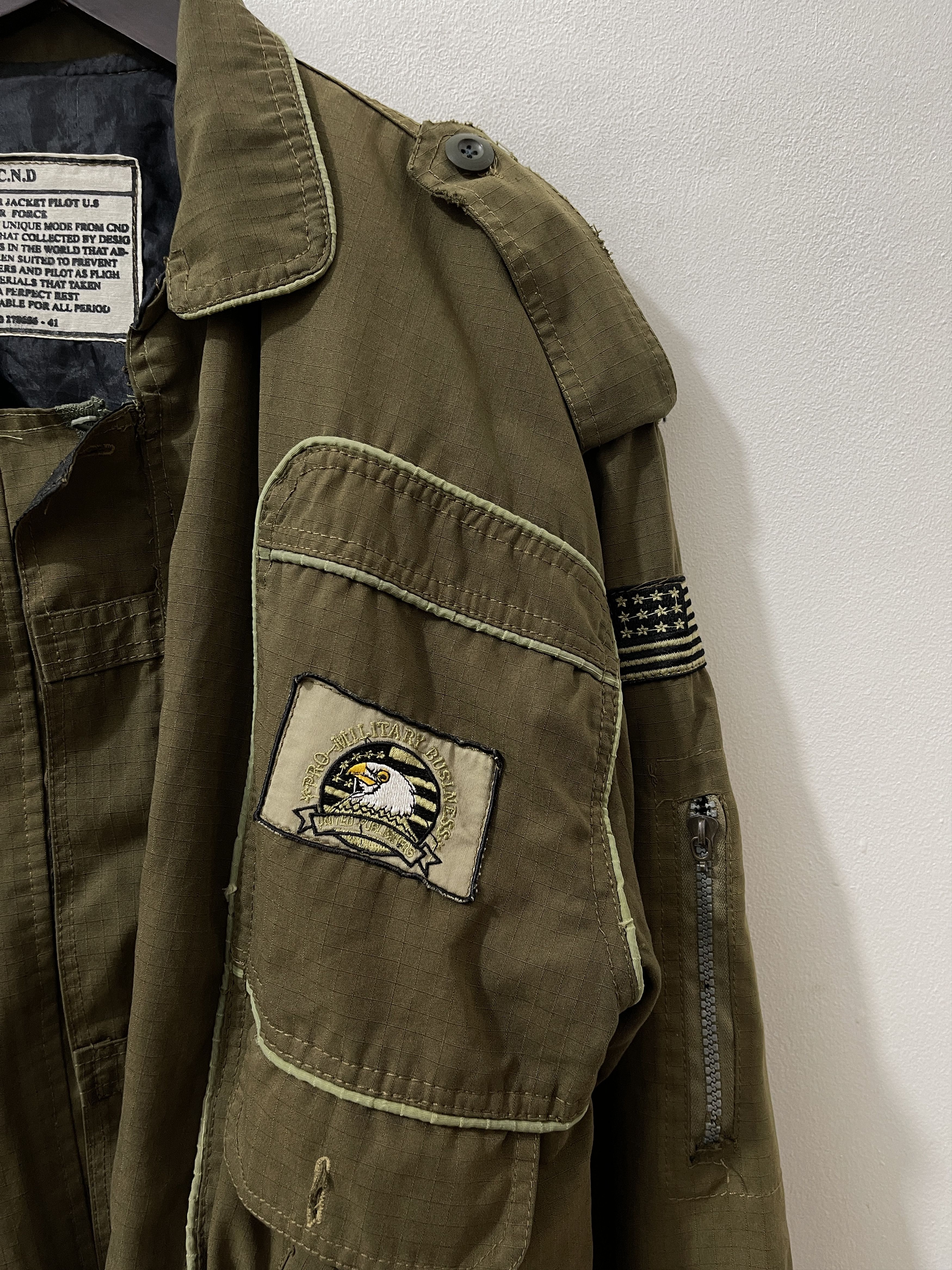 Vintage Vintage C.N.D Pilot Thrashed Utility Tanker Jacket Size US L / EU 52-54 / 3 - 5 Thumbnail