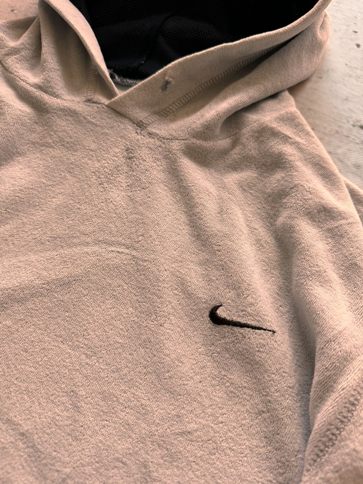 Nike × Vintage NIKE VINTAGE TEDDY BASIC LOGO OVERSIZE BOXY HOODIE Size US S / EU 44-46 / 1 - 4 Thumbnail