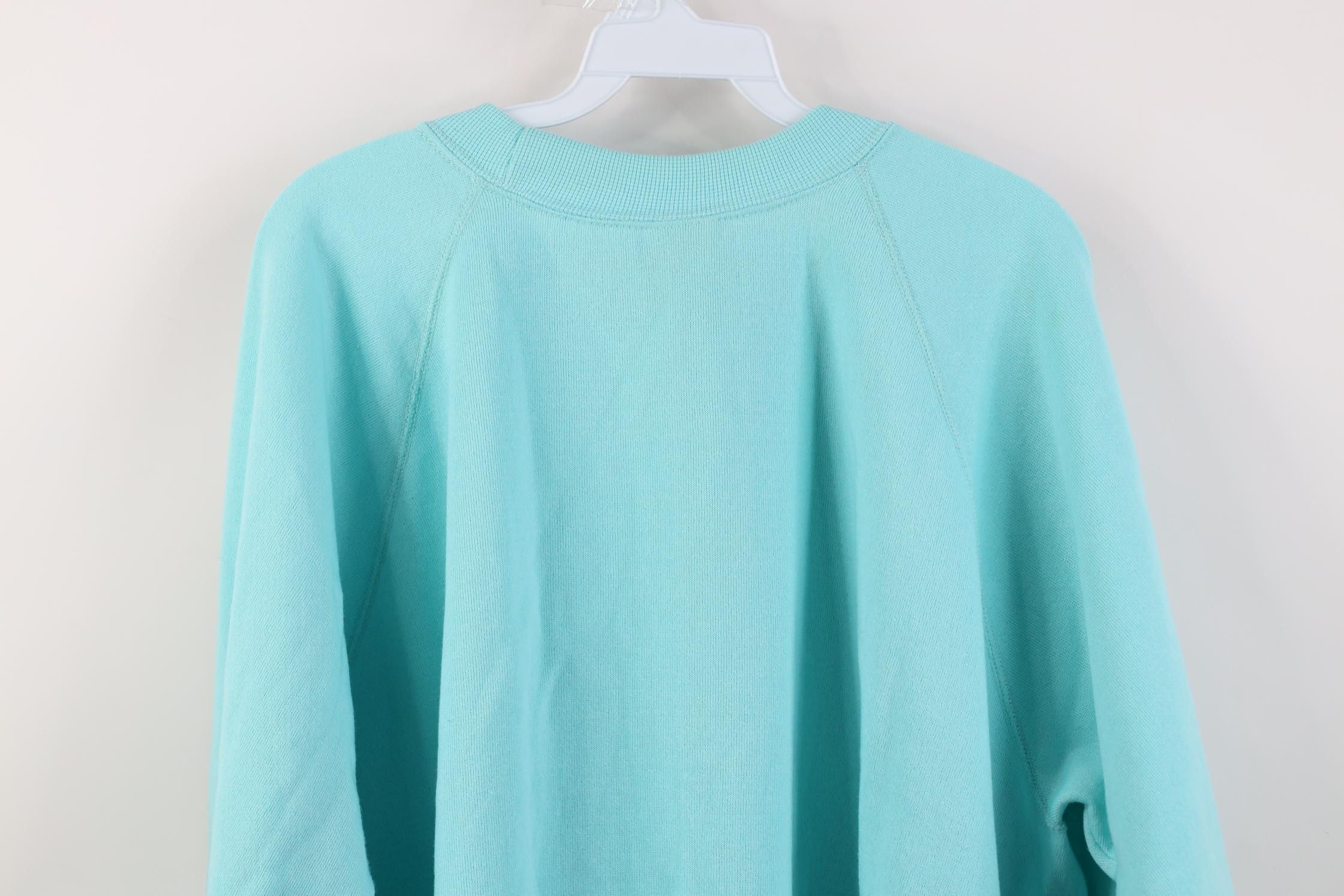 Wrangler Vintage 70s Wrangler Crewneck Sweatshirt Light Blue USA Size US XXL / EU 58 / 5 - 11 Thumbnail