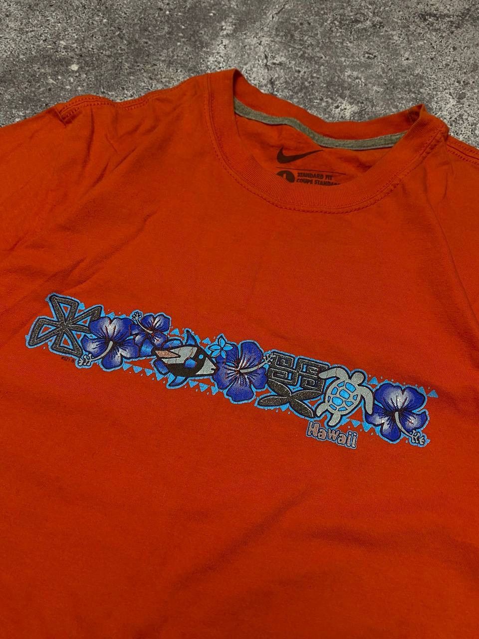 Nike × Vintage RARE NIKE HAWAII T-SHIRT VINTAGE TEE CENTER LOGO 00’s Size US L / EU 52-54 / 3 - 6 Thumbnail