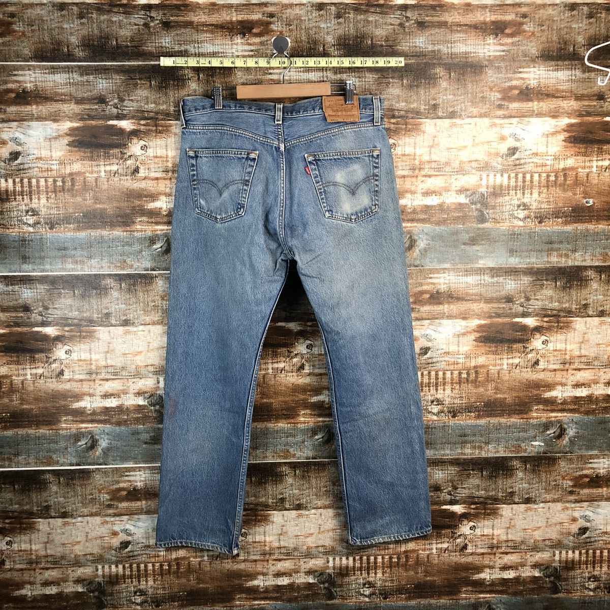Levi's 501xx Levis Blue Denim jeans Pants #A2572 Size US 35 - 15 Thumbnail