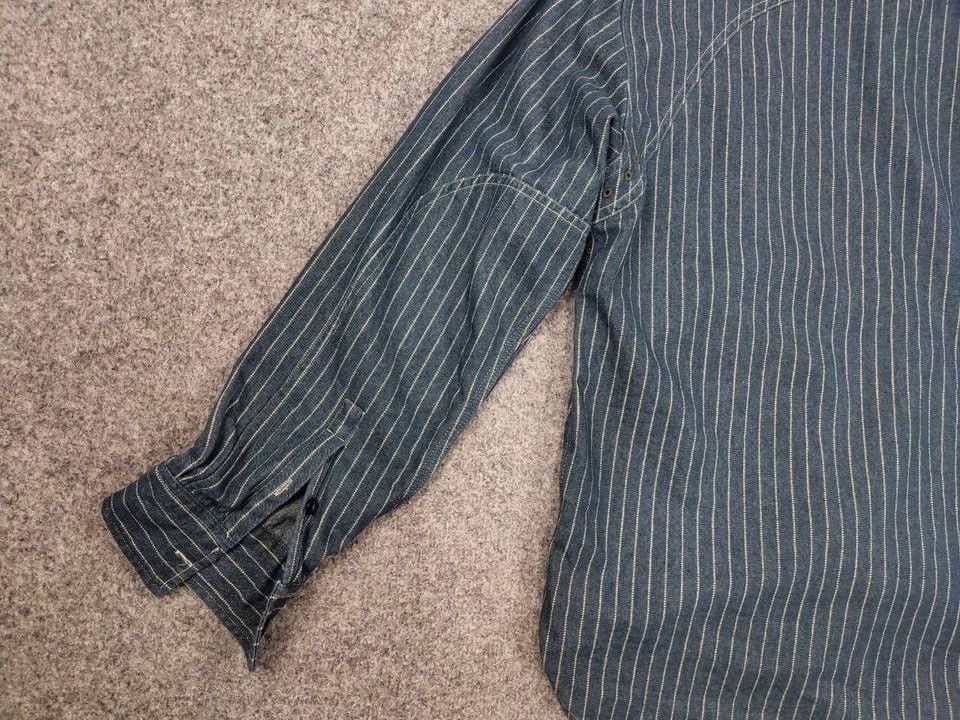 Japanese Brand Non Stock Flyer Japan Wabash Vent Hole Vintage Work Shirt Size L / US 10 / IT 46 - 14 Thumbnail