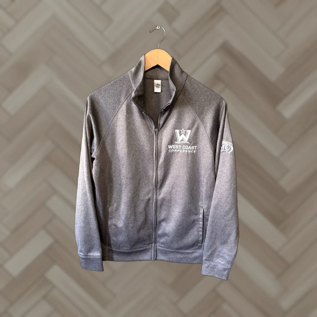 Alo ALO Mens Gray Full Zip Mock Neck Sweatshirt University of Pacific Size Small Size US S / EU 44-46 / 1 - 1 Thumbnail