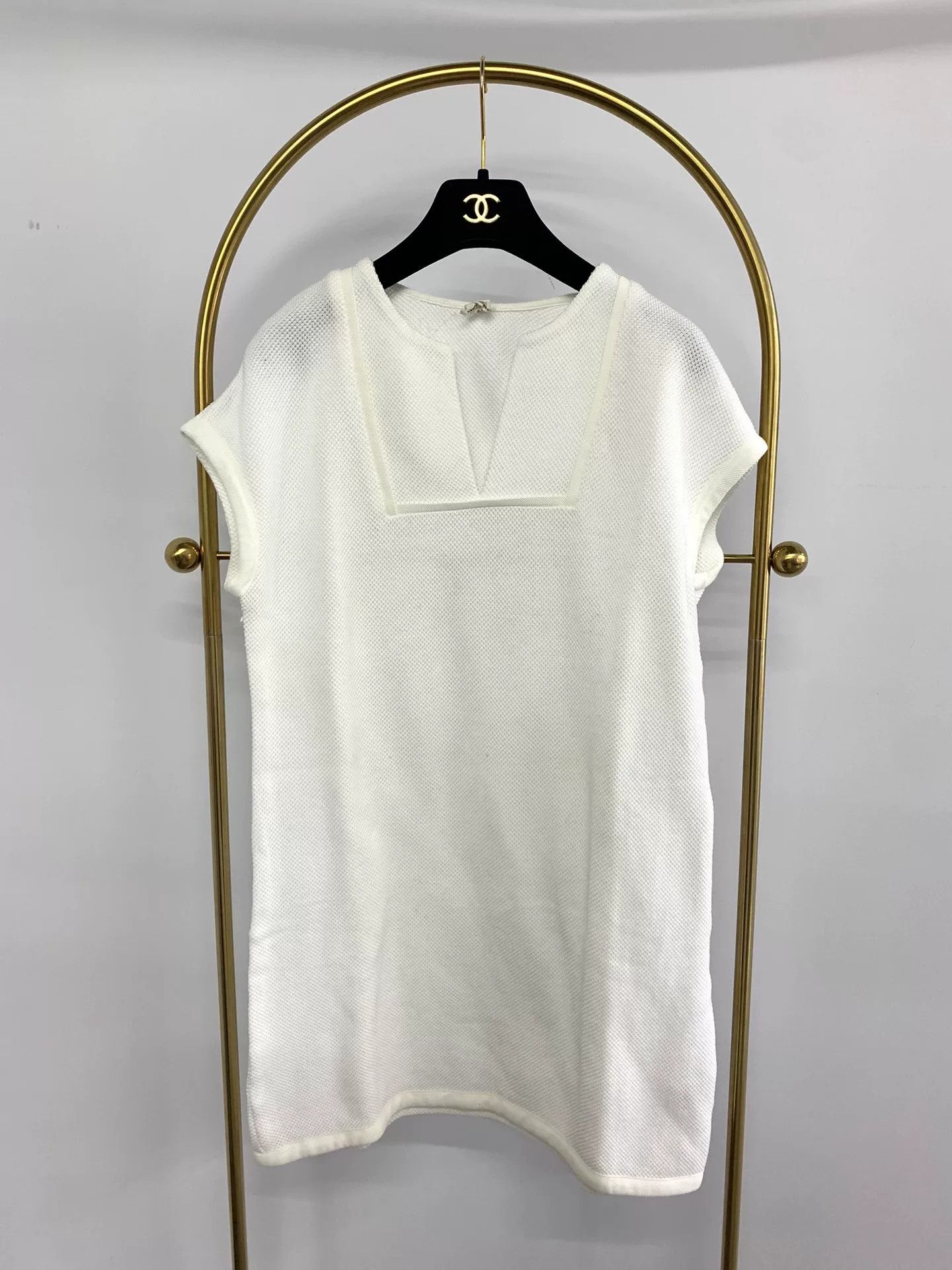 Hermes Hermes White Sleeveless Dress Size 36 Size US M / EU 48-50 / 2 - 1 Thumbnail
