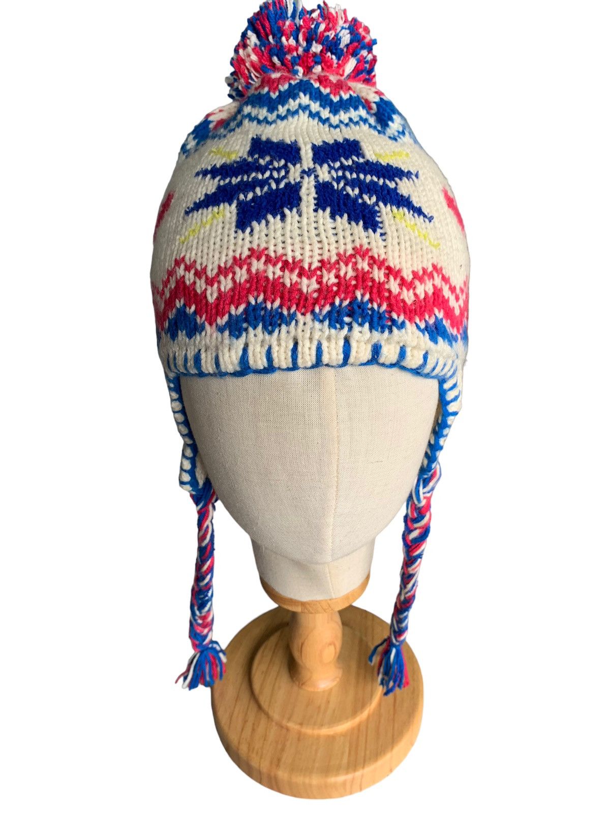 Japanese Brand × Phenix Phenix Multicolour Earflap Crochet knit Beanie Hats Size ONE SIZE - 10 Thumbnail
