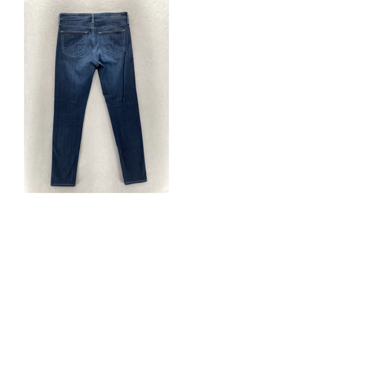 Farah AG Adriano Goldschmied The Farrah Skinny Crop Women's 27 Dark Blue Denim Jeans Size 27" / US 4 / IT 40 - 9 Thumbnail