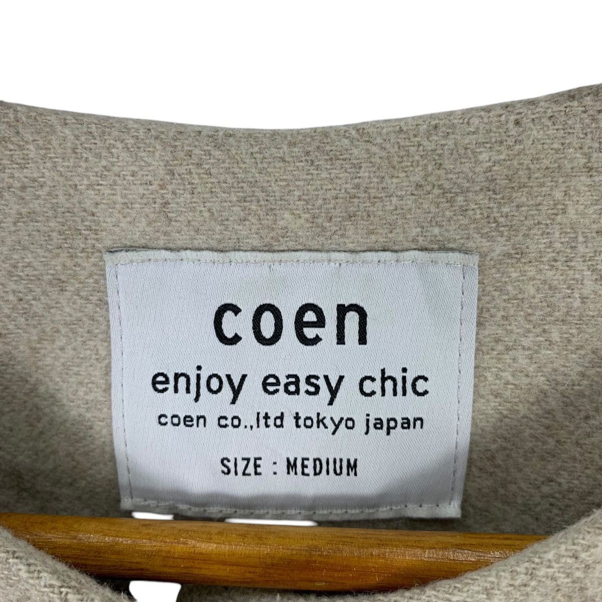Japanese Brand COEN Ltd Japan Japanese Brand Casualwear Wool Coat Jacket Size M / US 6-8 / IT 42-44 - 7 Thumbnail