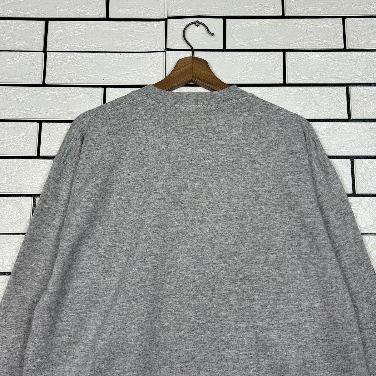 Yves Saint Laurent 90's YSL Embroidered Logo Crewneck Sweatshirt #4168-C191 Size US L / EU 52-54 / 3 - 13 Thumbnail