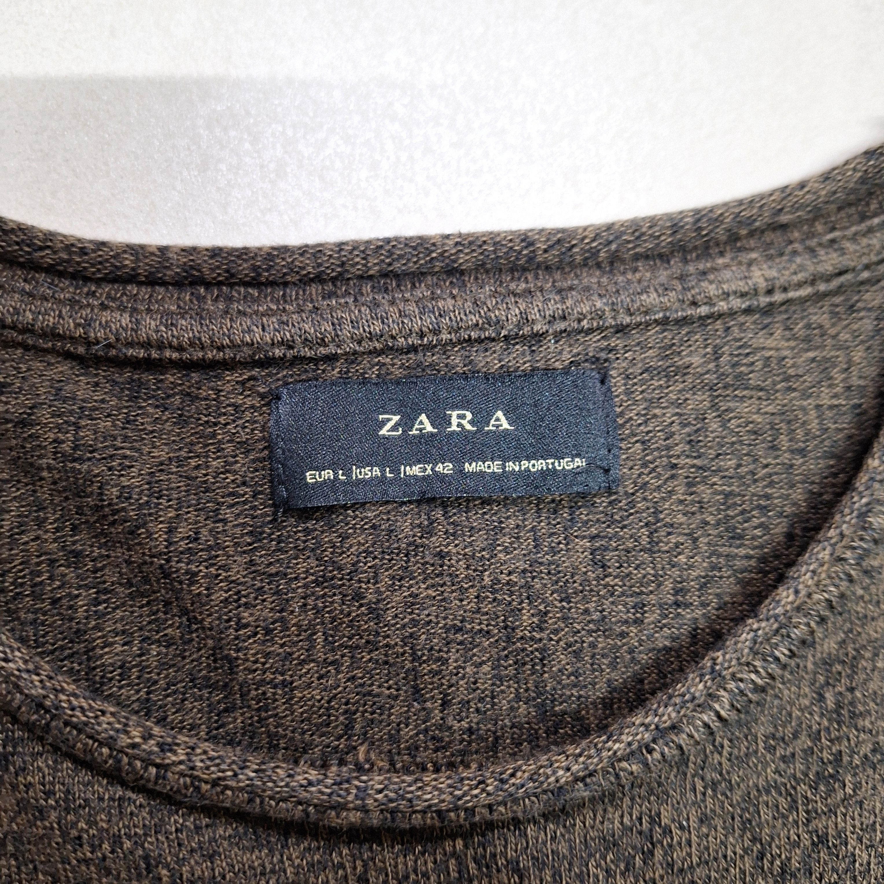 Zara Zara Dark Green Texture T Shirt Size US S / EU 44-46 / 1 - 3 Thumbnail