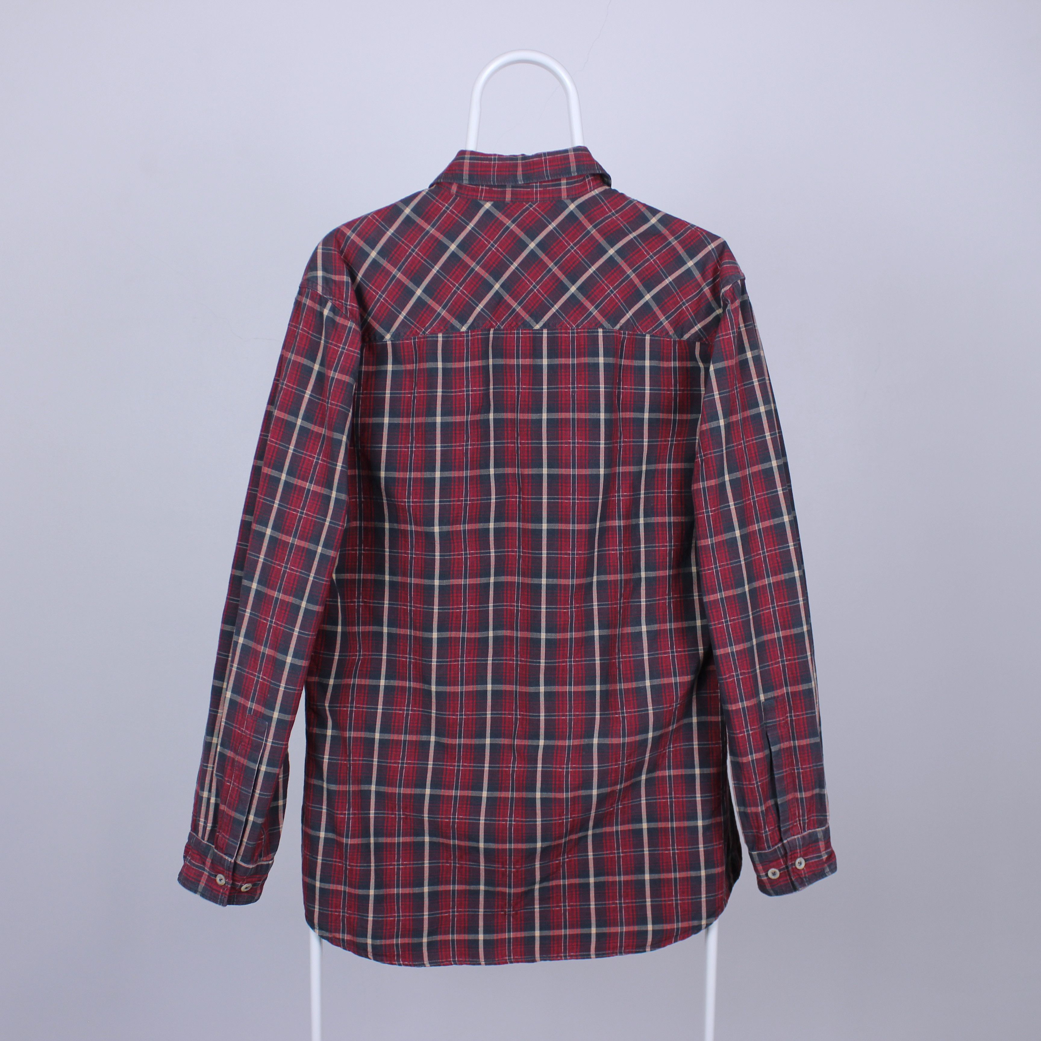 Marlboro Marlboro shirt men buttons ups L cotton red plaid Size US L / EU 52-54 / 3 - 7 Thumbnail