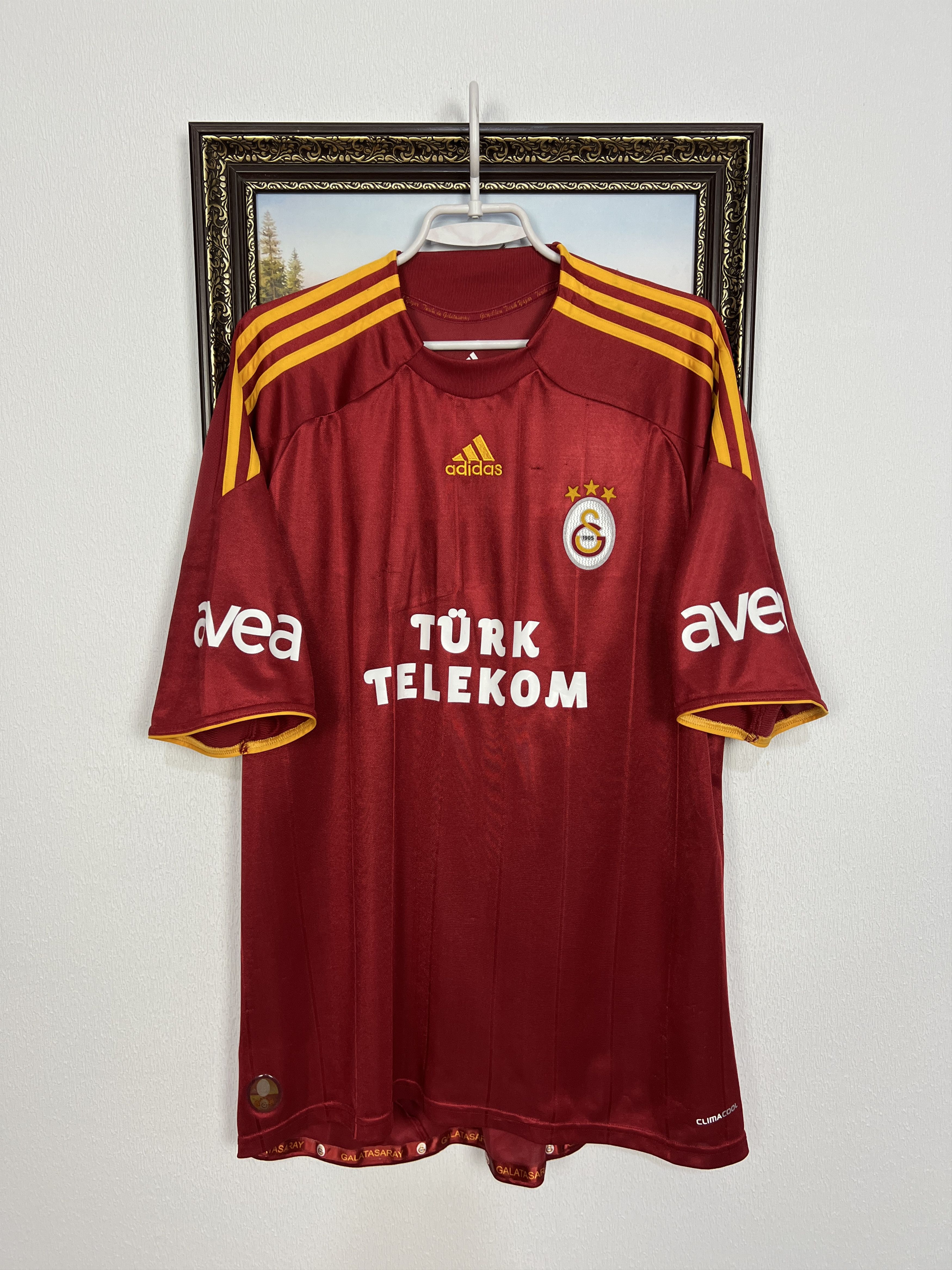 Adidas Galatasaray Home football shirt 2009 Soccer Jersey Trikot Size US XL / EU 56 / 4 - 1 Thumbnail