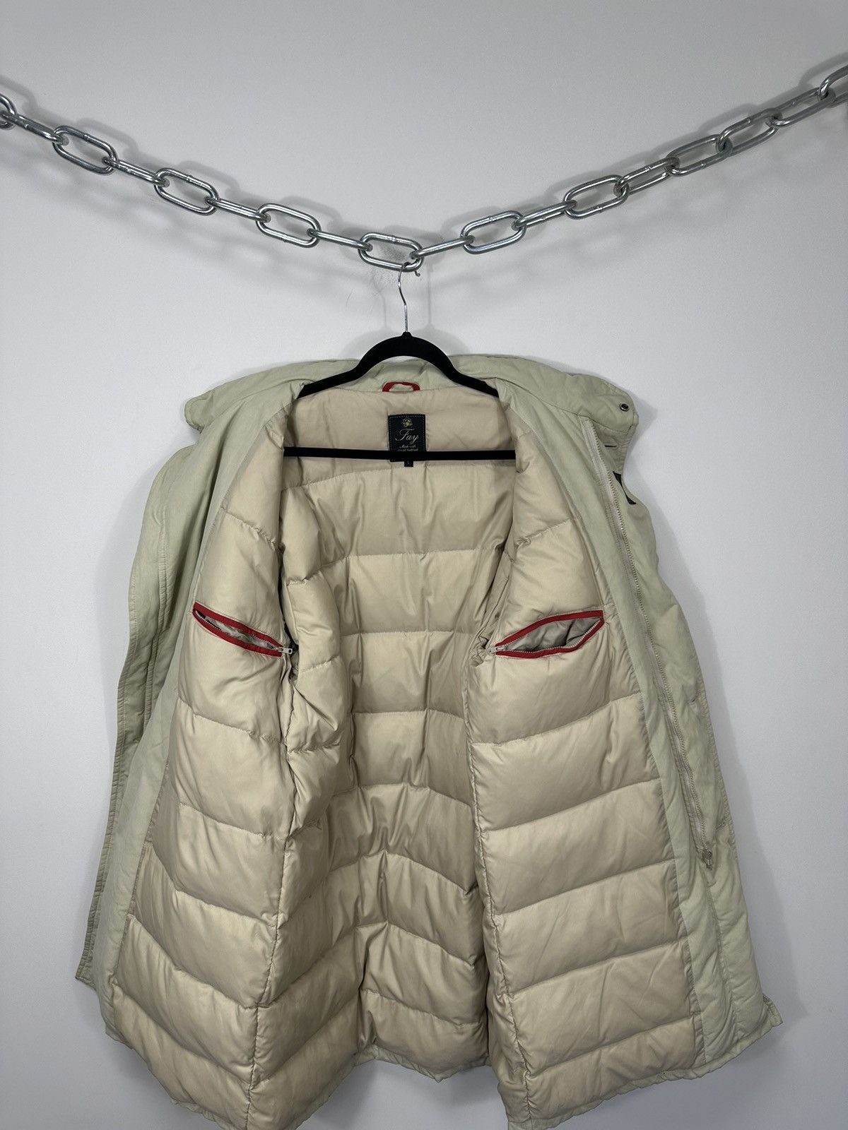 Fay Fay Stadium Beige Luxury Limited Down Jacket Coat Size US L / EU 52-54 / 3 - 2 Thumbnail