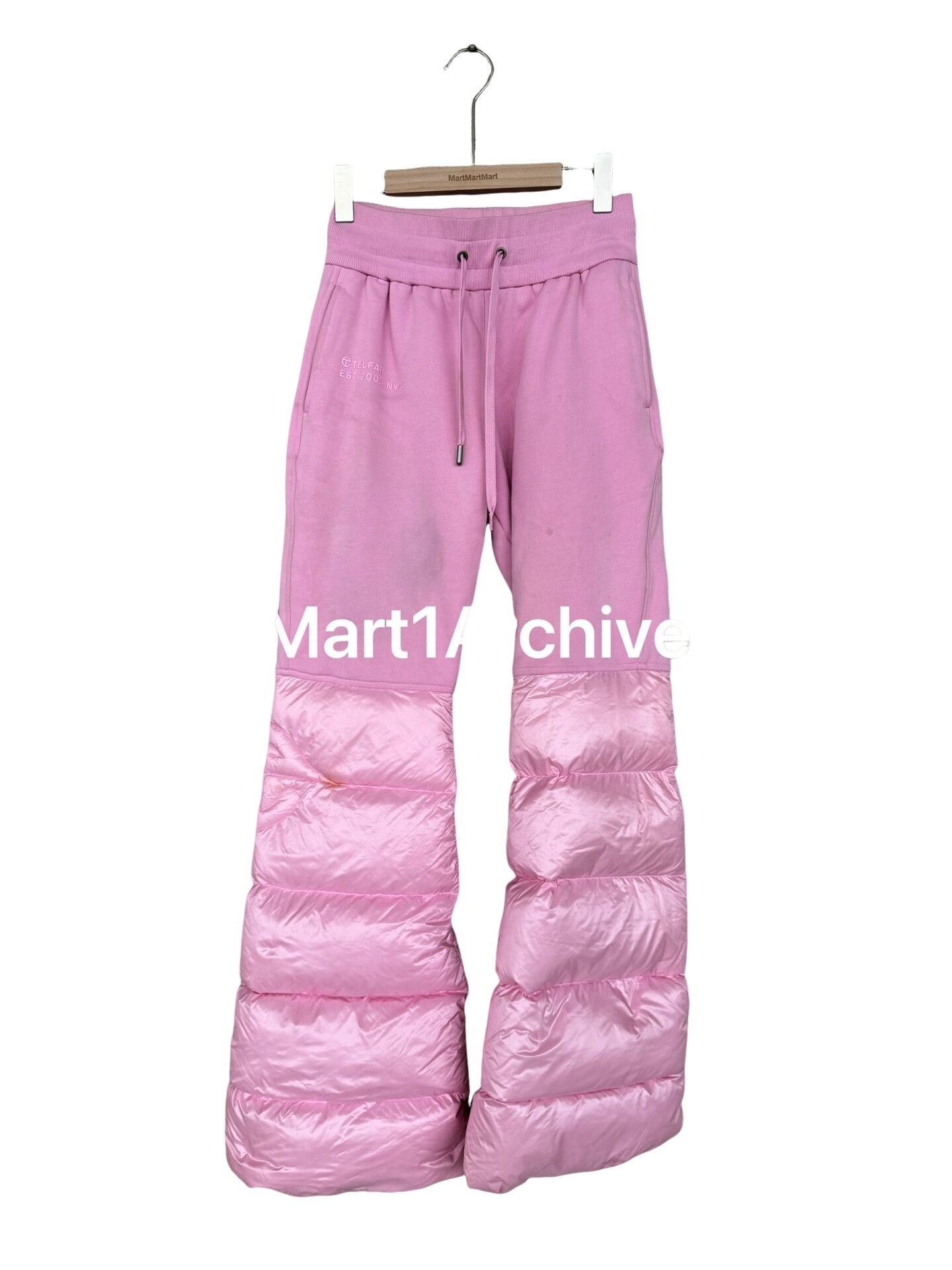 Telfar Telfar Pink Puffer Panel Sweatpants Size XS Size US 28 / EU 44 - 1 Thumbnail
