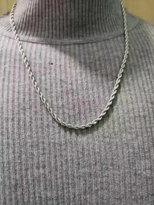 Jewelry Punk Gothic Necklace Vintage Chain in Silver, Men's