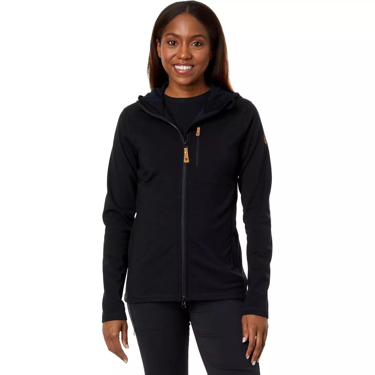 Fjallraven Fjallraven S Black Keb Fleece Hoodie Jacket Zip Wool Blend Size S / US 4 / IT 40 - 2 Thumbnail