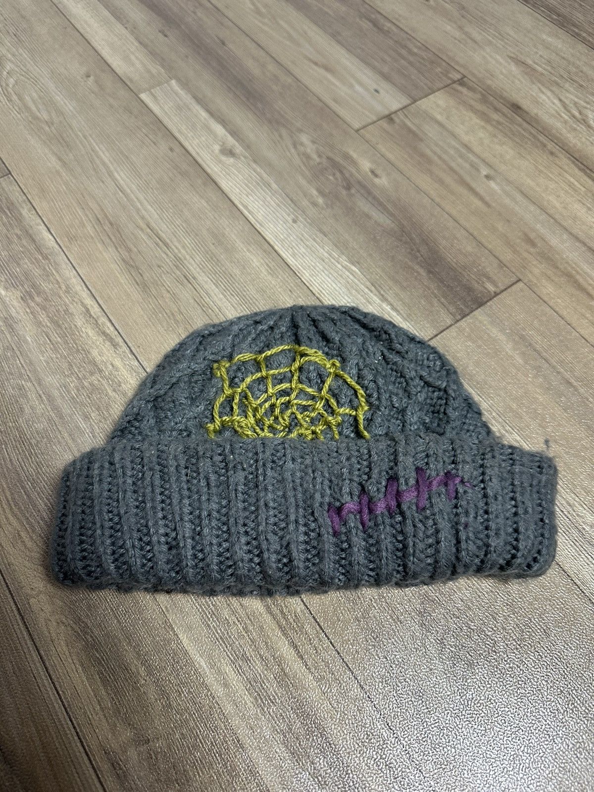 Handmade Custom Made Nice Design Art Knitted Eye Beanie Hats Size ONE SIZE - 10 Thumbnail