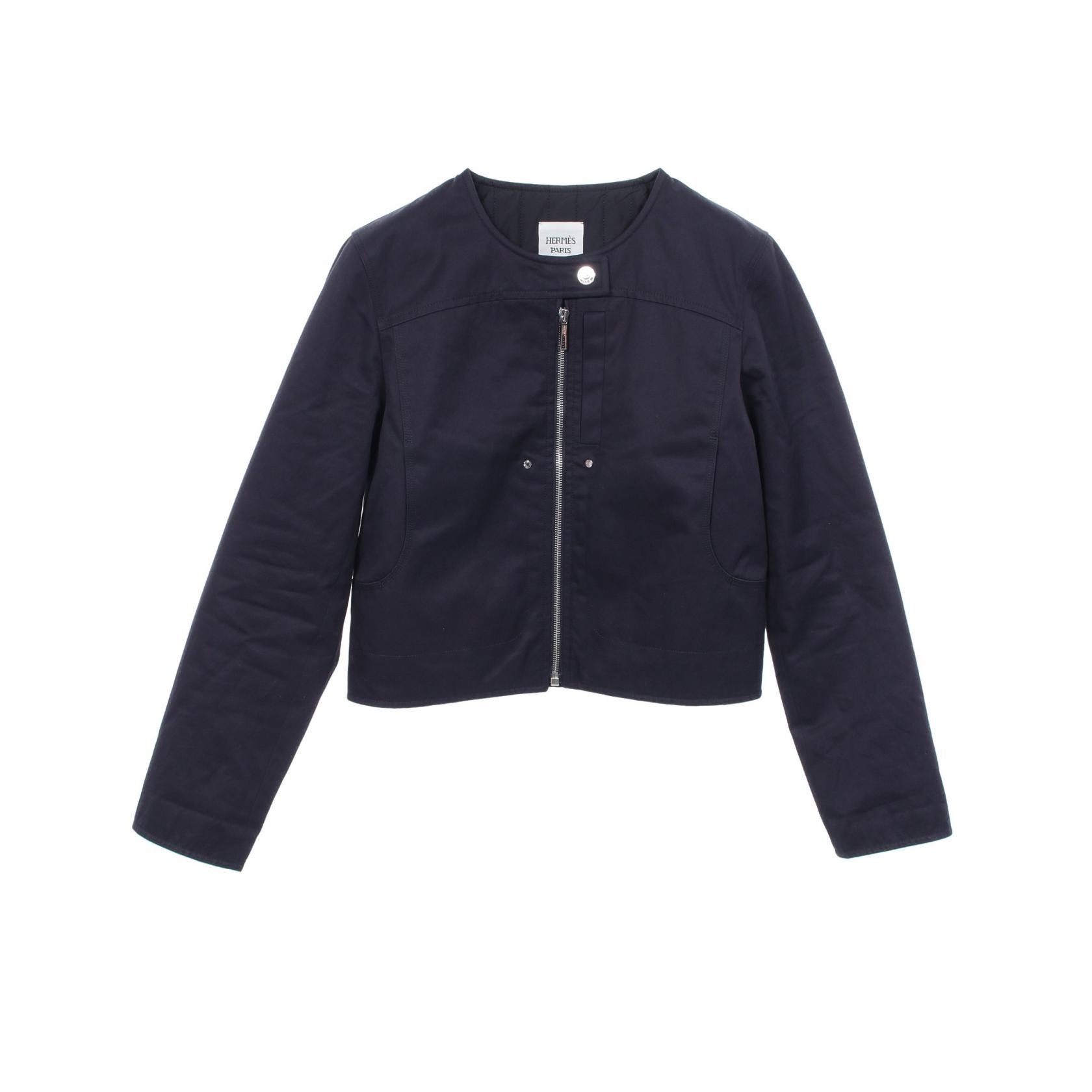 Hermes Hermes Hermes Sellier Button Cotton Jacket Textile Outerwear DUTY FREE for USA Size ONE SIZE - 1 Thumbnail
