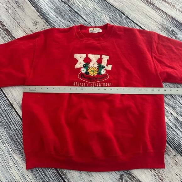 Other Vintage Embroidered Athletic Red Graphic Women's Crewneck Sw Size XL / US 12-14 / IT 48-50 - 6 Thumbnail
