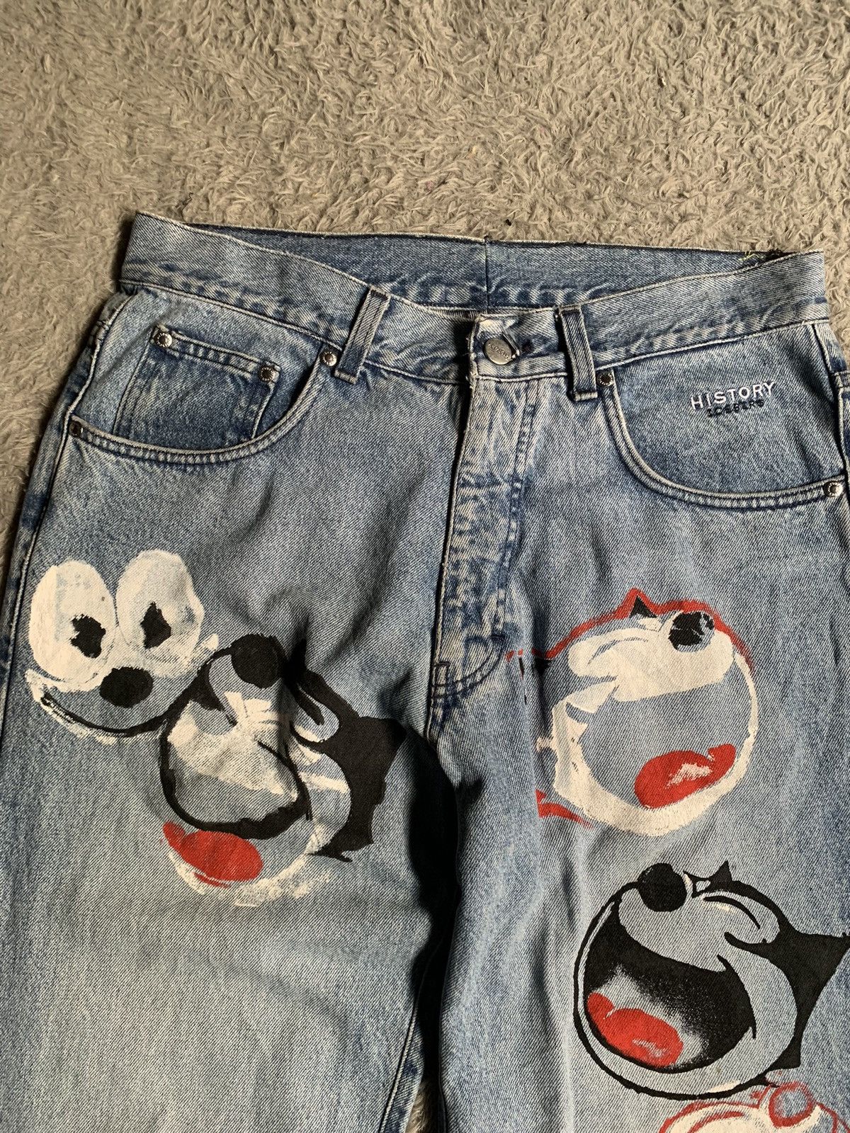 Iceberg Vintage history iceberg felix the cat denim pant jeans Size US 32 / EU 48 - 2 Thumbnail