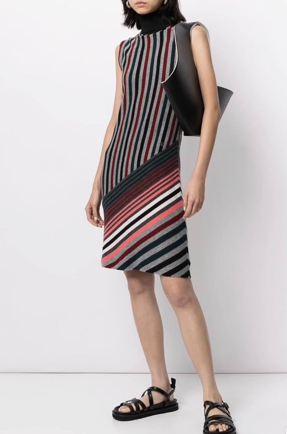 Louis Vuitton Louis Vuitton Striped Cashmere Wool Knit Sleeveless Dress Size XS / US 0-2 / IT 36-38 - 1 Thumbnail