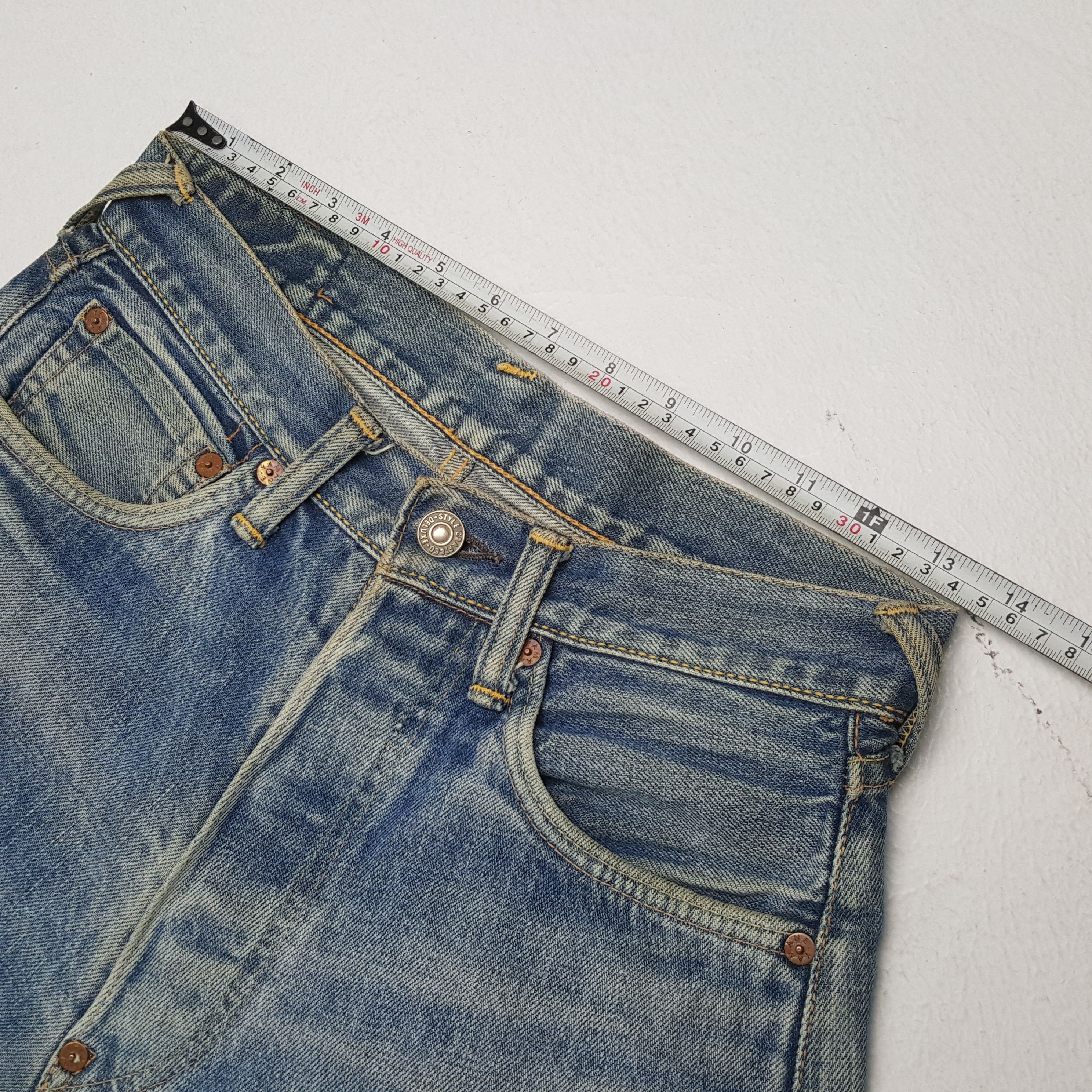 Evisu × Vintage EVISU Japanese Brand Streetwear Custom Daicock Style Jeans Size US 27 - 7 Thumbnail